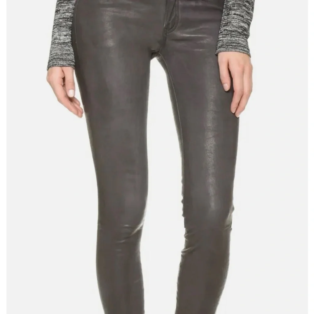 Rag and Bone Skinny Leather Jeans - Picture 9 of 14